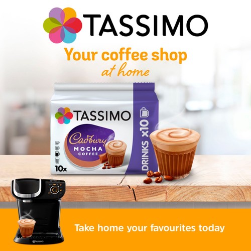 Tassimo Cadbury Mocha 10 Pods 160g - Morrisons Online Groceries