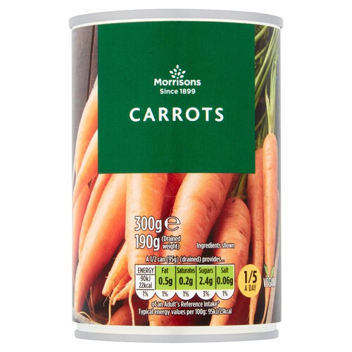 Morrisons Whole Carrots (300g)