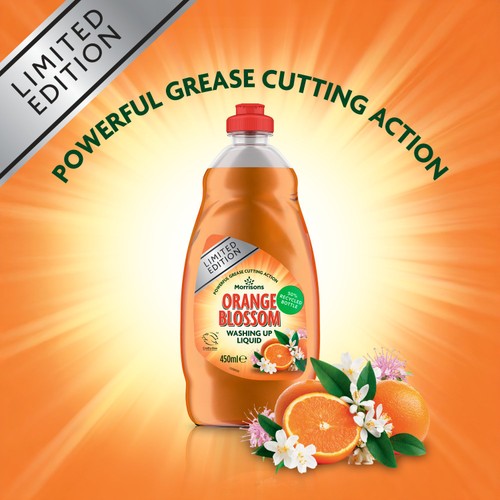 Morrisons Limited Edition Mandarin & Orange Washing Up Liquid 450ml