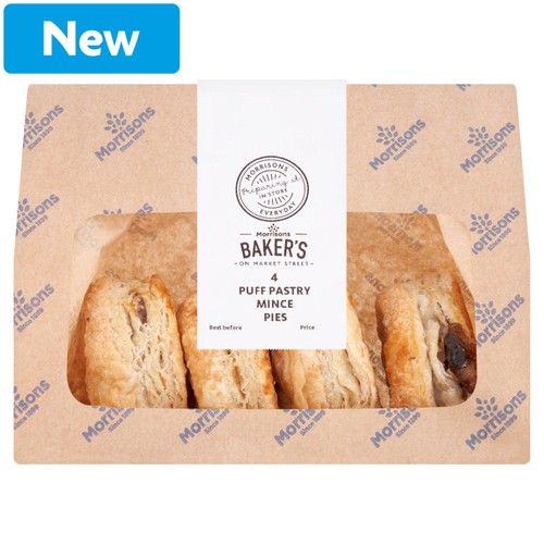 Market Street Puff Pastry Mince Pies 4 Pack