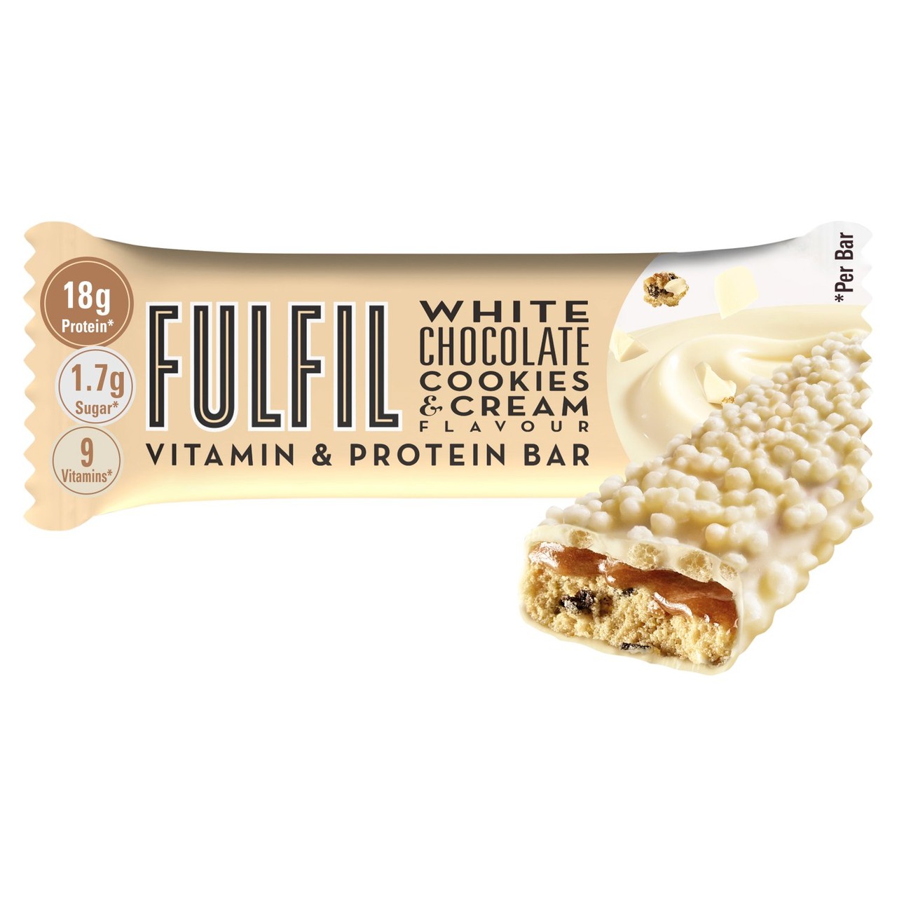 Fulfil White Choc Cookies & Cream Vitamin & Protein Bar 55g