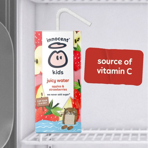 Innocent Kids Juicy Water Apples & Strawberries 3x200ml