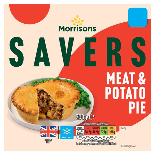 Morrisons Savers Meat And Potato Pie 200g