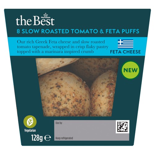 Morrisons The Best 8 Slow Roasted Tomato & Feta Puffs