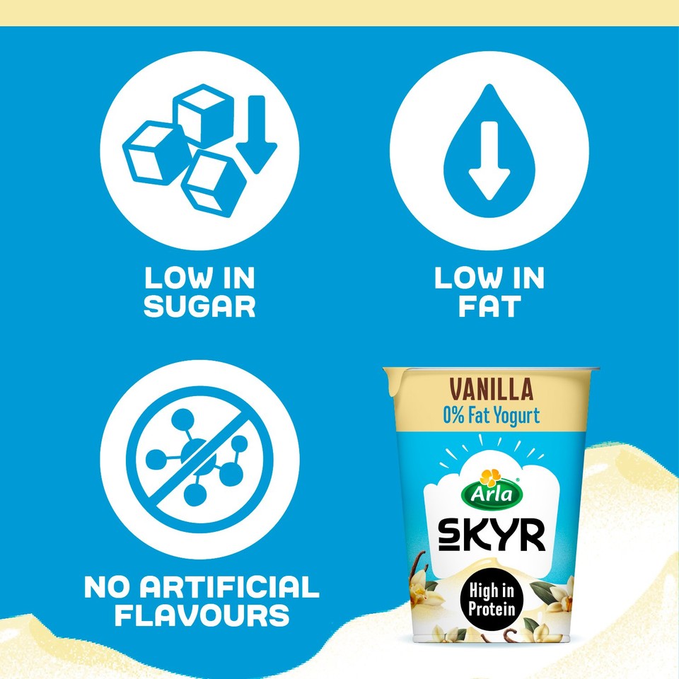 Arla Skyr High Protein Vanilla Icelandic Style Yogurt Morrisons arla-skyr-high-protein-vanilla-icelandic-style-yogurt-morrisons