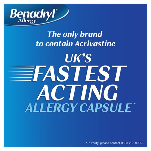 Benadryl Allergy Relief 24 Capsules