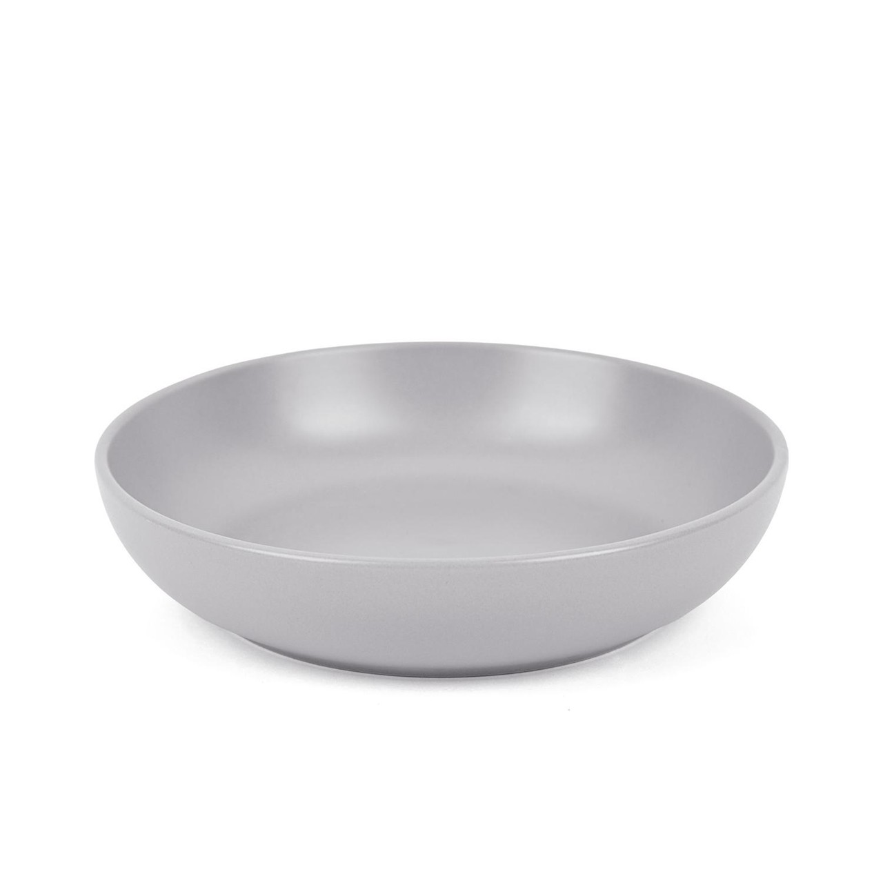 Nutmeg Home Grey Coupe Stoneware Pasta Bowl