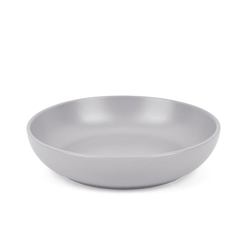 Nutmeg Home Grey Coupe Stoneware Pasta Bowl
