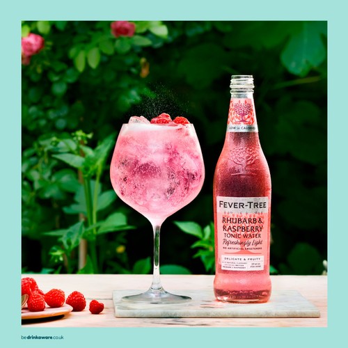 Fever-Tree Refreshingly Light Rhubarb & Raspberry Tonic