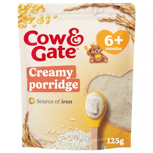 Cow & Gate Creamy Porridge Baby Cereal 4-6+ Months