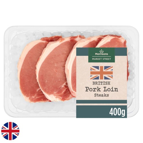 Morrisons british pork loin steaks