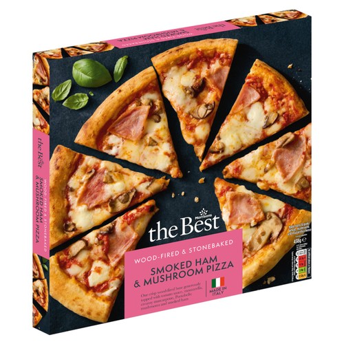 Morrisons the best smoked ham mushroom stonebaked pizza