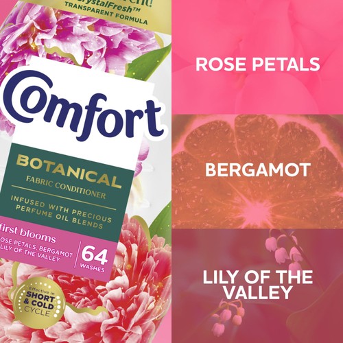 Comfort Botanical Fabric Conditioner First Blooms 64 Washes