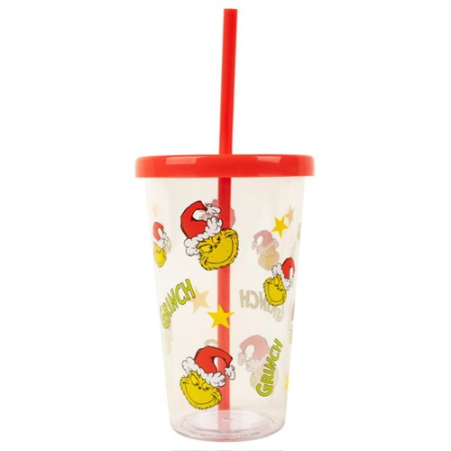 The Grinch Tumbler With Straw
