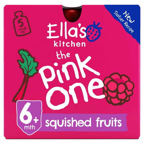 Ella's Kitchen Organic The Pink One Smoothie Baby Food Pouch 6+ Months 90g