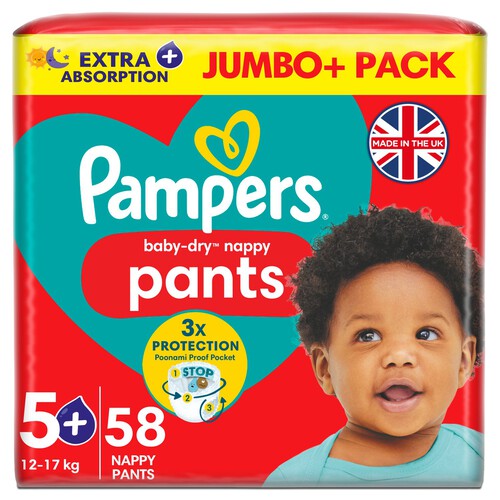 Pampers Pants Nappies Pull On Size 5 Junior