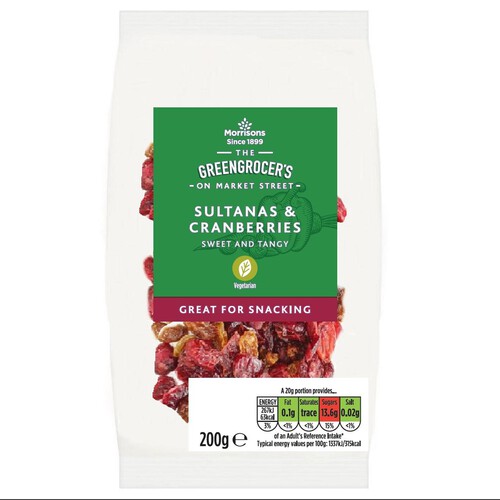 Morrisons Sultanas & Cranberries 