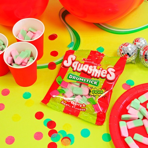 Swizzels Drumstick Squashies Sour Cherry & Apple Flavour 140g