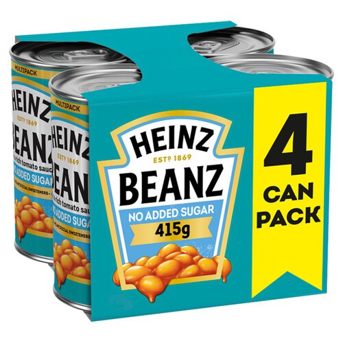 Heinz No Added Sugar Baked Beans in a Rich Tomato Sauce 