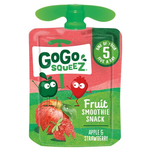 GoGo SqueeZ Fruit Smoothie Snack Apple and Strawberry