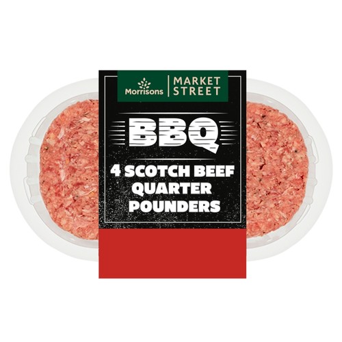 Morrisons Scotch Beef Burgers 454g