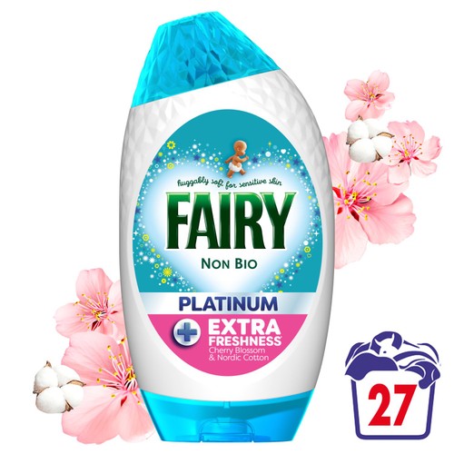 Fairy Platinum Non-Bio Gel Pink Blossom 27 Washes