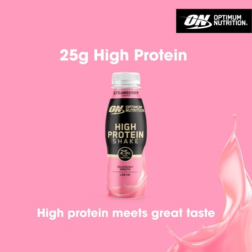 Optimum Nutrition High Protein Shake Strawberry Flavour 330ml