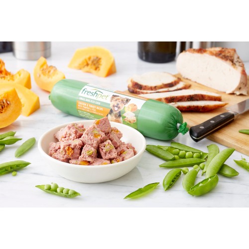 Freshpet Small Dog Chicken & Turkey With Pumpkin & Peas Roll 