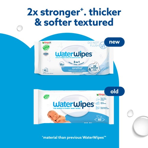 WaterWipes Hydrating Clean Refreshing Wet Wipes