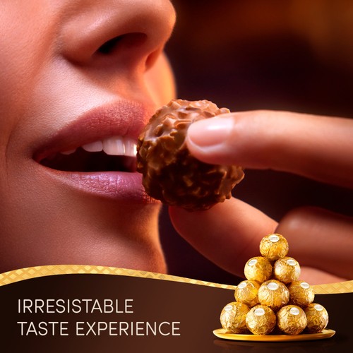 Ferrero Rocher Milk Chocolate Pralines Gift Box 24 Pieces
