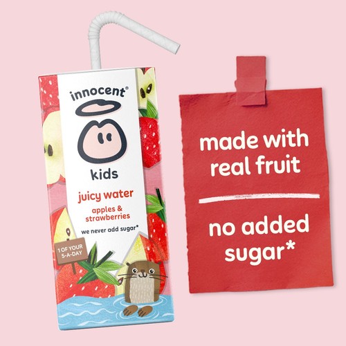 Innocent Kids Juicy Water Apples & Strawberries 3x200ml