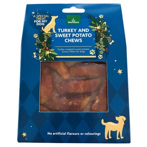 Morrisons Premium Festive Sweet Potato & Turkey Wrapped Dog Chews