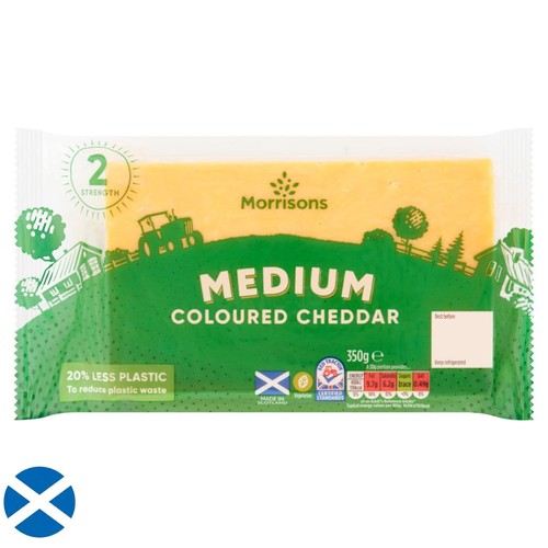 Morrisons Scottish Medium Coloured Cheddar 400g