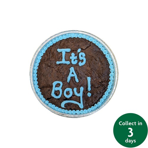 Morrisons Giant Brownie It's a Boy!