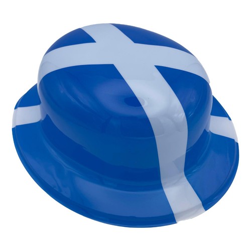 Morrisons Blue & White Bowler Hat