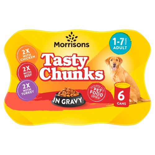 Morrisons dog food meat chunks in gravy