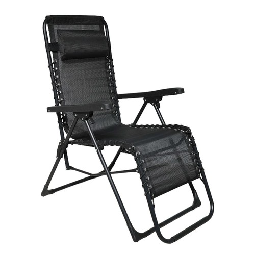 M Nutmeg Home Nutmeg Sun Lounger Black