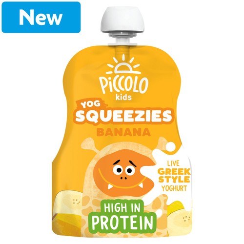 Piccolo Organic Kids Squeezy Yoghurt Banana 90g