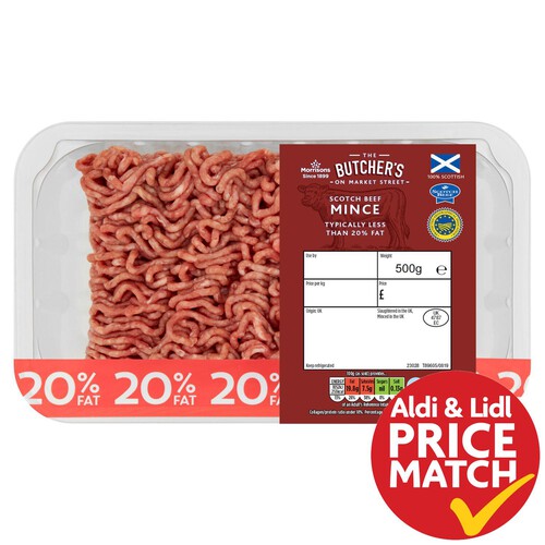 Morrisons Scotch Minced Beef 20% Fat