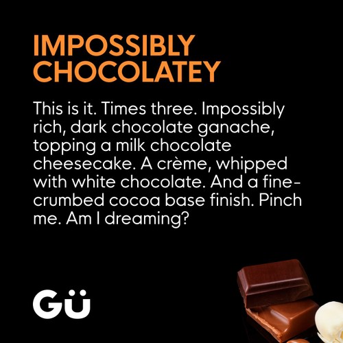 Gu Ultimate Chocolate Cheesecake Desserts