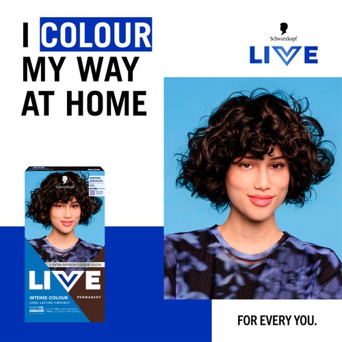 LIVE Intense Colour Permanent Hair Dye 880 Tempting Chocolate