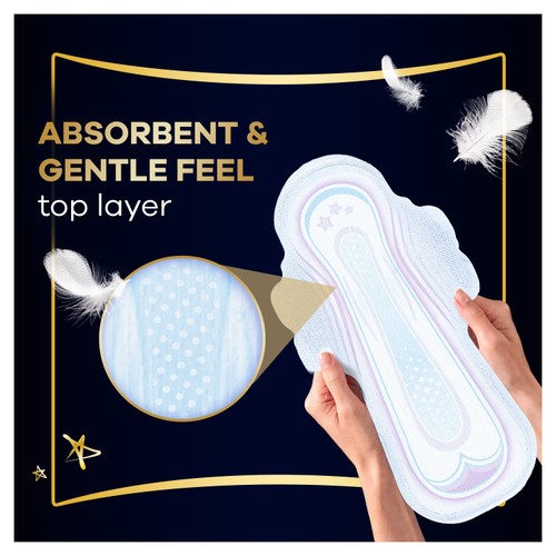 Always Ultra Night Sanitary Pads Secure With Wings Size 4 16pk