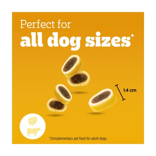 Pedigree Tasty Minis Adult Dog Treats Cheese & Beef Nibbles