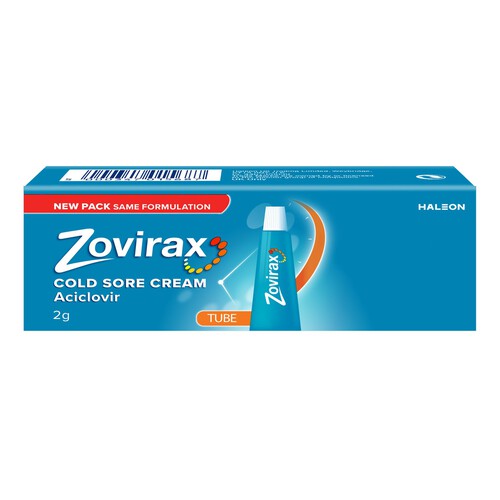 Zovirax Cold Sore Treatment Cream with Aciclovir Tube