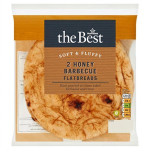 Morrisons The Best Limited Edition Honey Bbq Flatbreads 2x100g