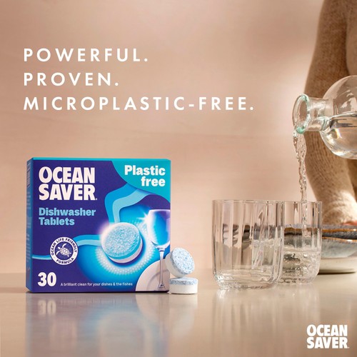 Oceansaver Plastic Free 30 Eco Dishwasher Tablets 420G