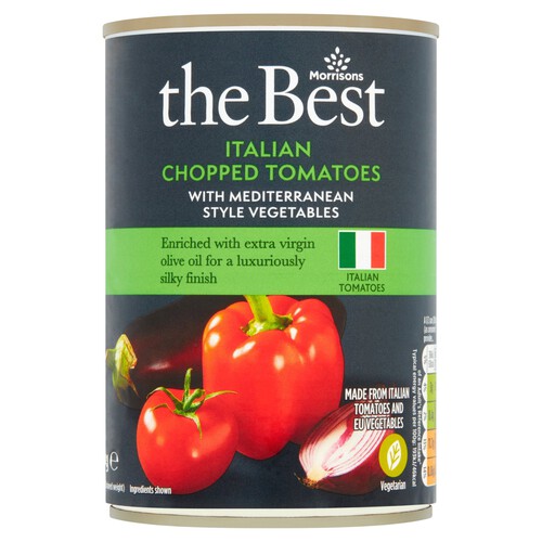 Morrisons The Best Chopped Tomatoes With Mediterranean Vegetables