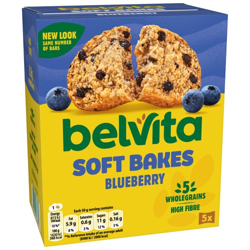 Belvita Soft Bakes Blueberry Cereal Snack Bars Multipack