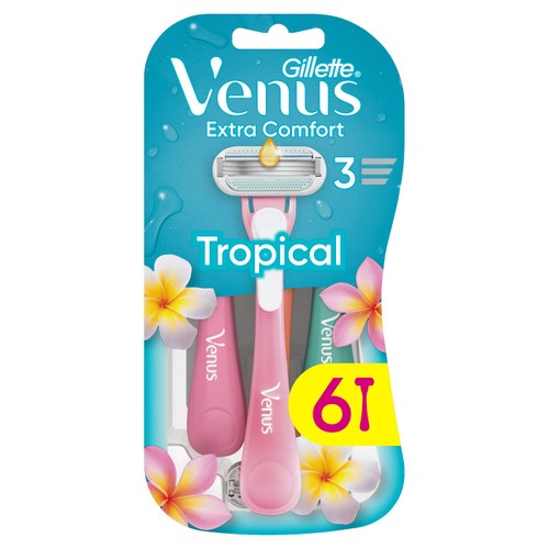 Gillette Venus Tropical Pink Disposable Razors 6 Pack