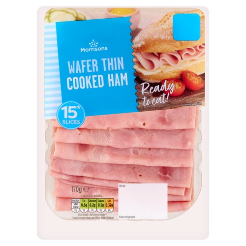 Morrisons Wafer Thin Cooked Ham 170g